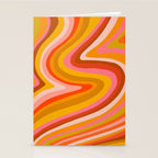 Sunshine Melt - Retro Ochre Stationery Card Gallery Image 2