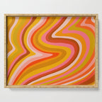 Sunshine Melt - Retro Ochre Serving Tray Gallery Image 1