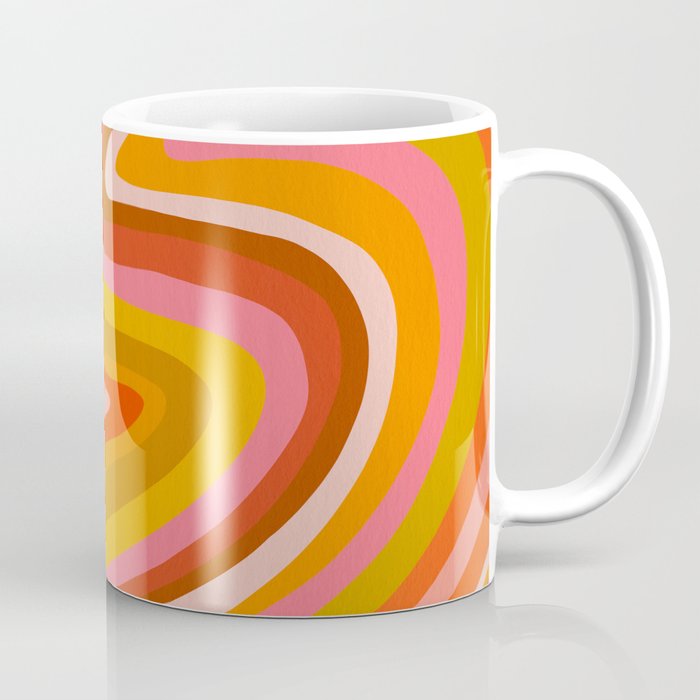 Sunshine Melt - Retro Ochre Coffee Mug Gallery Image 1