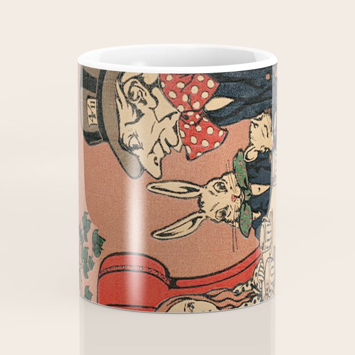 Vintage Alice's Adventures in Wonderland Book Cover Coffee Mug Gallery Image 4