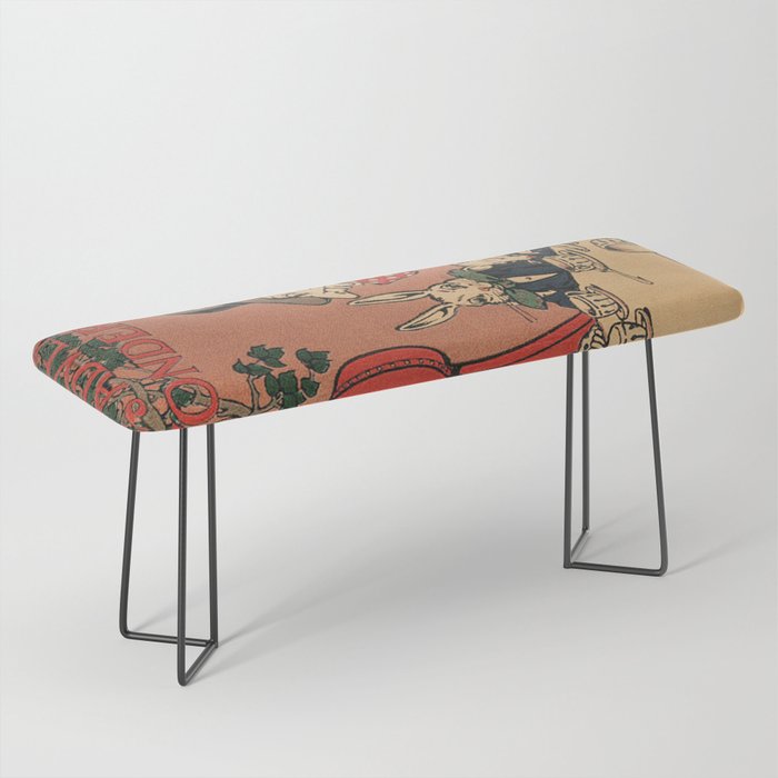 Vintage Alice's Adventures in Wonderland Book Cover Bench Gallery Image 1