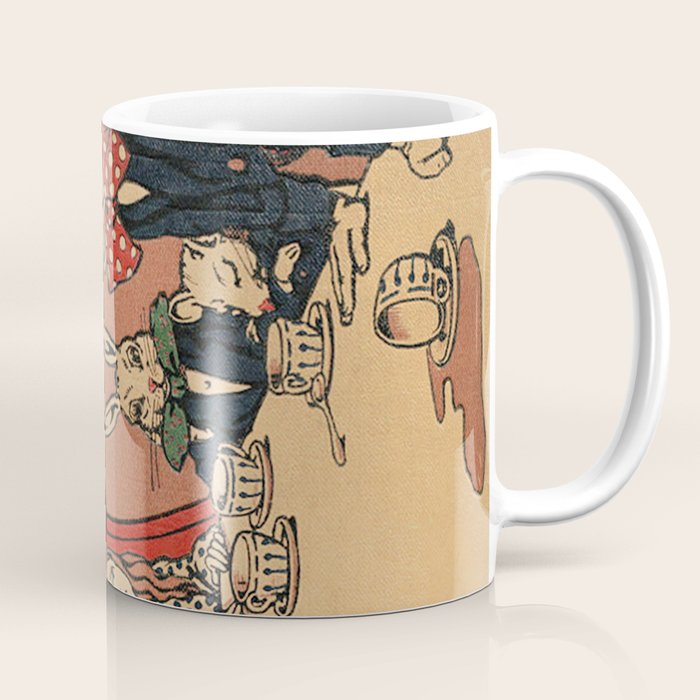 Vintage Alice's Adventures in Wonderland Book Cover Coffee Mug Gallery Image 1