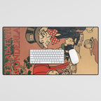Vintage Alice's Adventures in Wonderland Book Cover Desk Mat Gallery Image 1