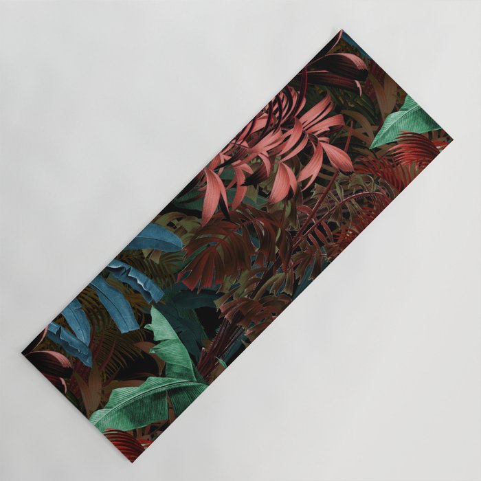 Tropical Night Garden Multicolor Yoga Mat Gallery Image 1