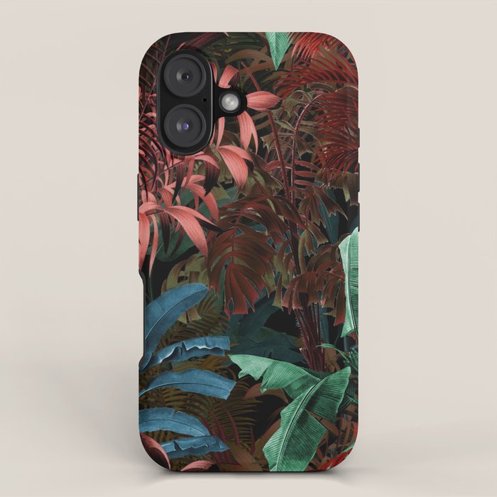 Tropical Night Garden Multicolor iPhone Case Gallery Image 1
