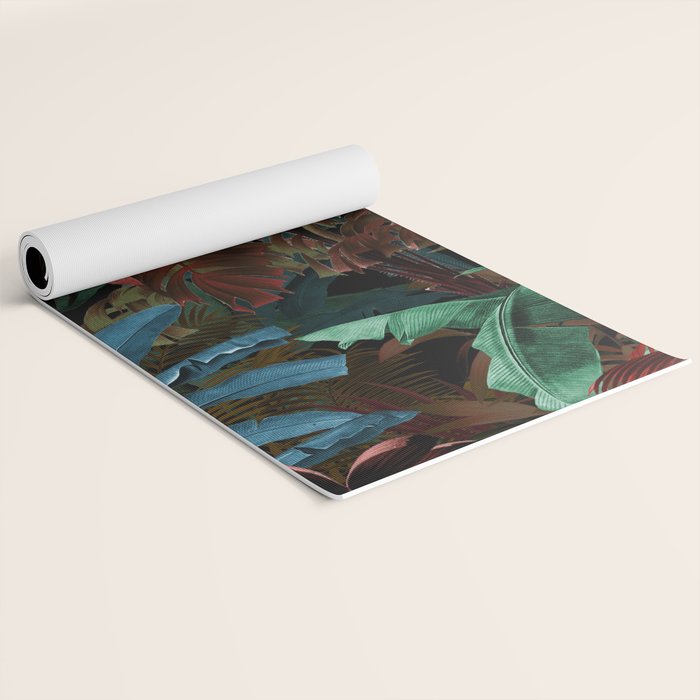 Tropical Night Garden Multicolor Yoga Mat Gallery Image 2