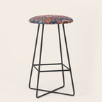 Square Bloom Kazak Handmade Rug Stool Gallery Image 1