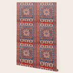 Square Bloom Kazak Handmade Rug Wallpaper Gallery Image 2