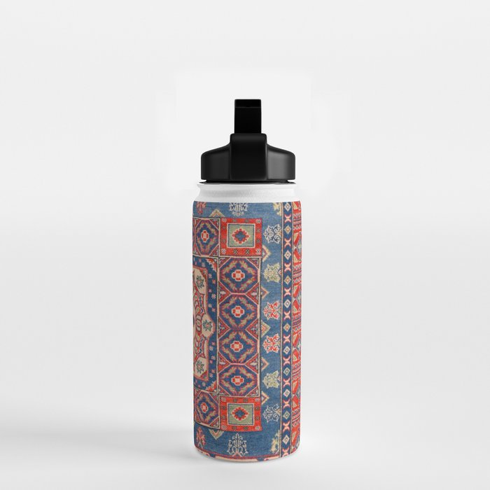 Square Bloom Kazak Handmade Rug Water Bottle Gallery Image 2