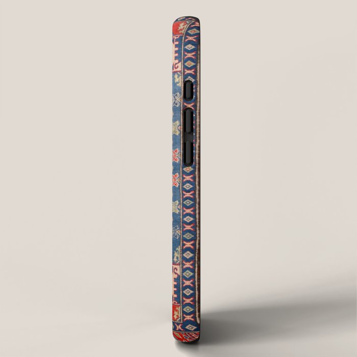 Square Bloom Kazak Handmade Rug iPhone Case Gallery Image 2