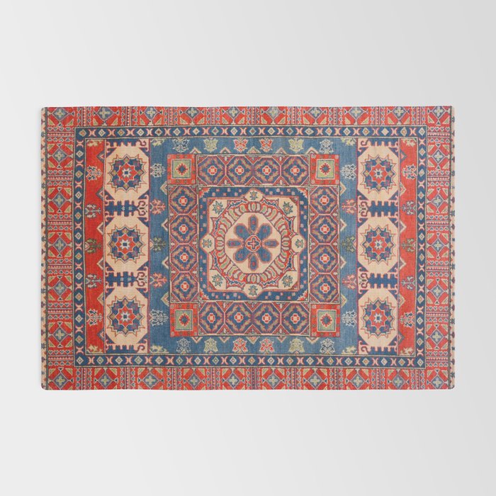 Square Bloom Kazak Handmade Rug Rug Gallery Image 2
