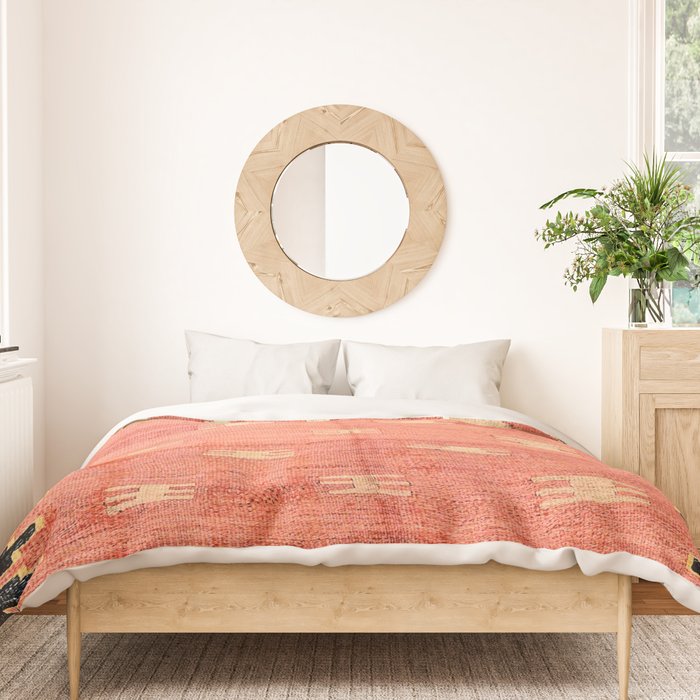 South West Anatolia  Antique Turkish Niche Kilim Print Duvet Cover Gallery Image 3