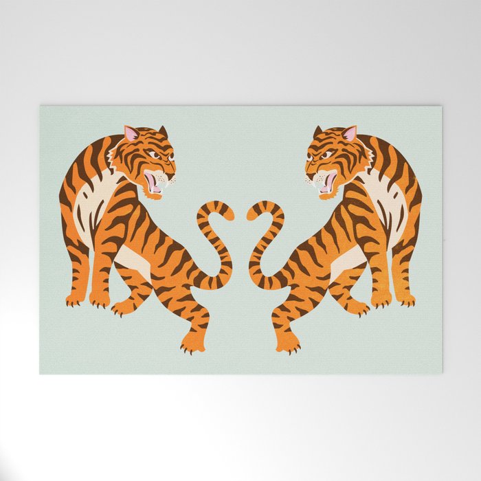 The Roar: Orange Tiger Edition Welcome Mat Gallery Image 1