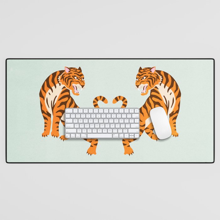 The Roar: Orange Tiger Edition Desk Mat Gallery Image 1