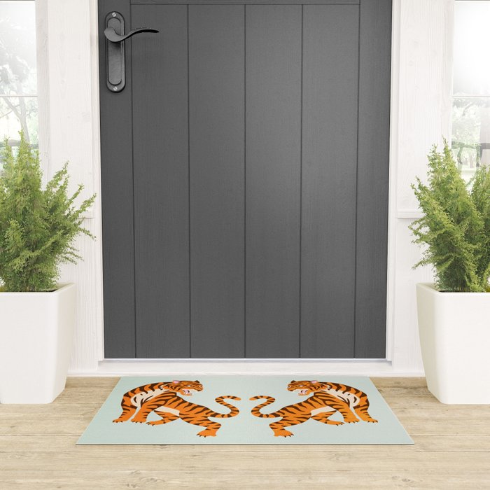 The Roar: Orange Tiger Edition Welcome Mat Gallery Image 3