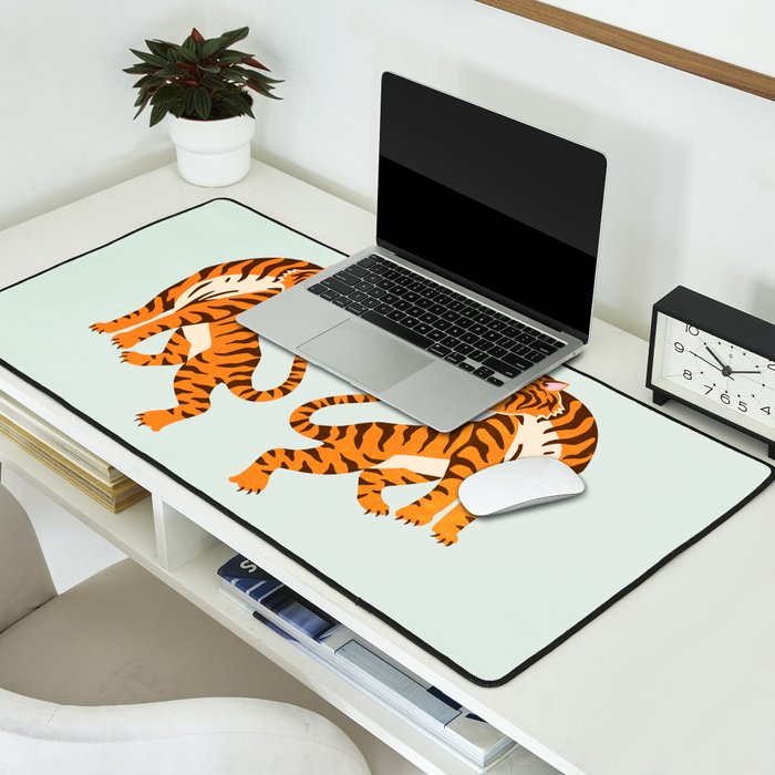 The Roar: Orange Tiger Edition Desk Mat Gallery Image 2