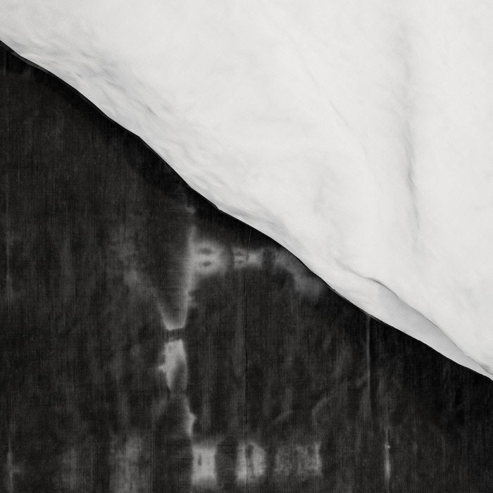 Soft texture of Shibori squares - black pattern Comforter Gallery Image 4