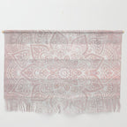 Mandala Yoga Love, Blush Pink Floral Wall Hanging Gallery Image 1