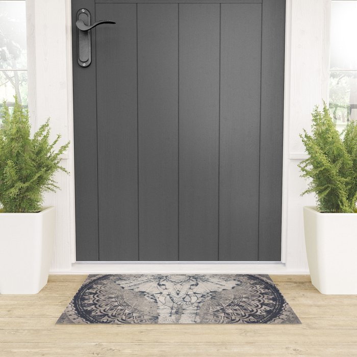 Indian Elephant Mandala Welcome Mat Gallery Image 3