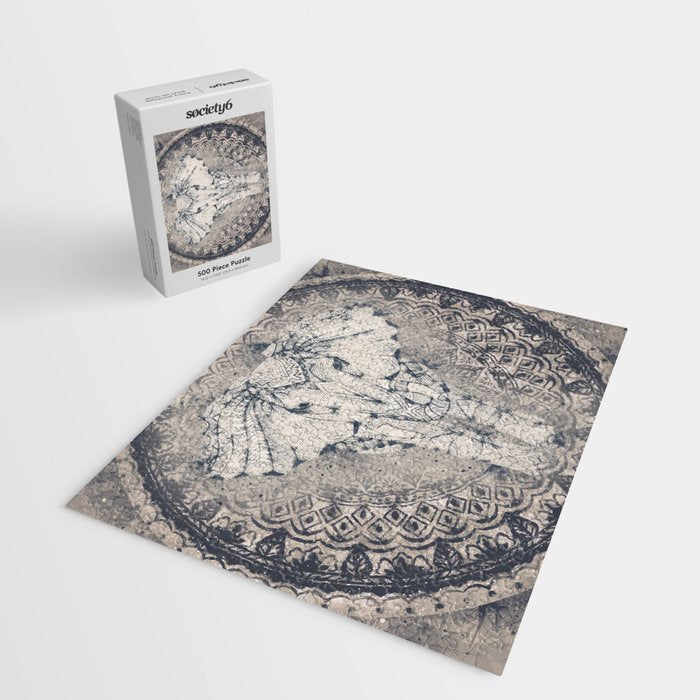 Indian Elephant Mandala Jigsaw Puzzle Gallery Image 2