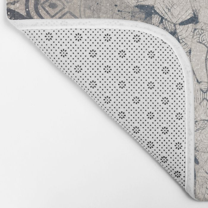 Indian Elephant Mandala Bath Mat Gallery Image 2