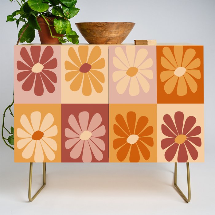 70's Daisy Bloom  Credenza Gallery Image 1