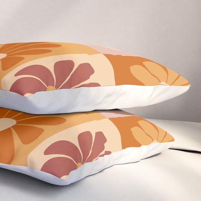 70's Daisy Bloom  Pillow Sham Gallery Image 3