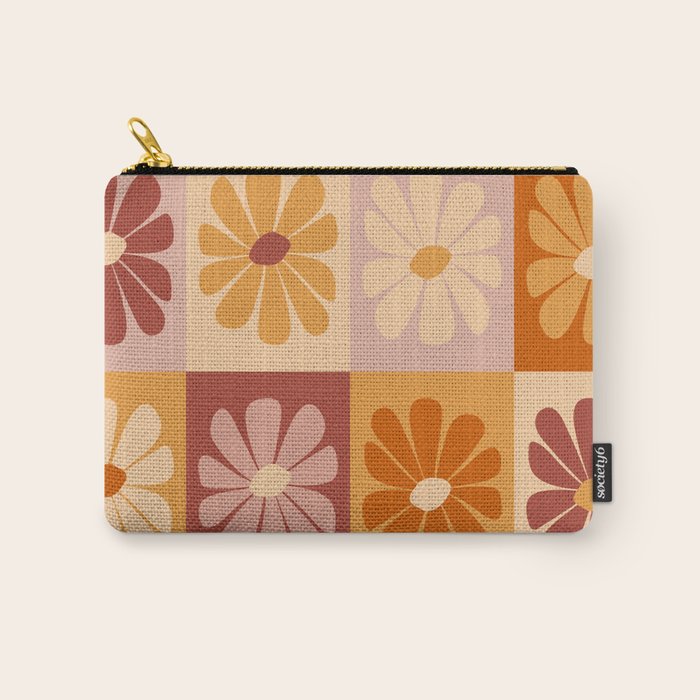 70's Daisy Bloom  Carry All Pouch Gallery Image 1