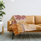 70's Daisy Bloom  Throw Blanket Gallery Image 1