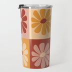 70's Daisy Bloom  Travel Mug Gallery Image 3