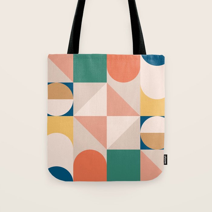 Modern Geometric 73A Tote Bag Gallery Image 1