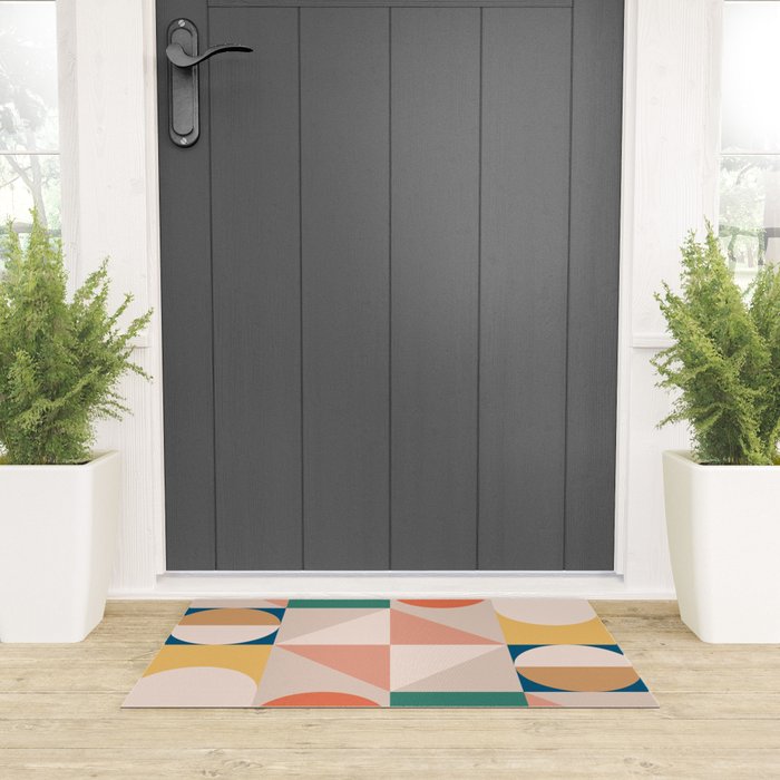Modern Geometric 73A Welcome Mat Gallery Image 3
