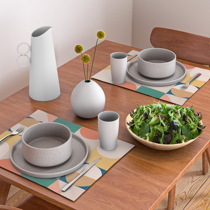 Modern Geometric 73A Placemat Gallery Image 2