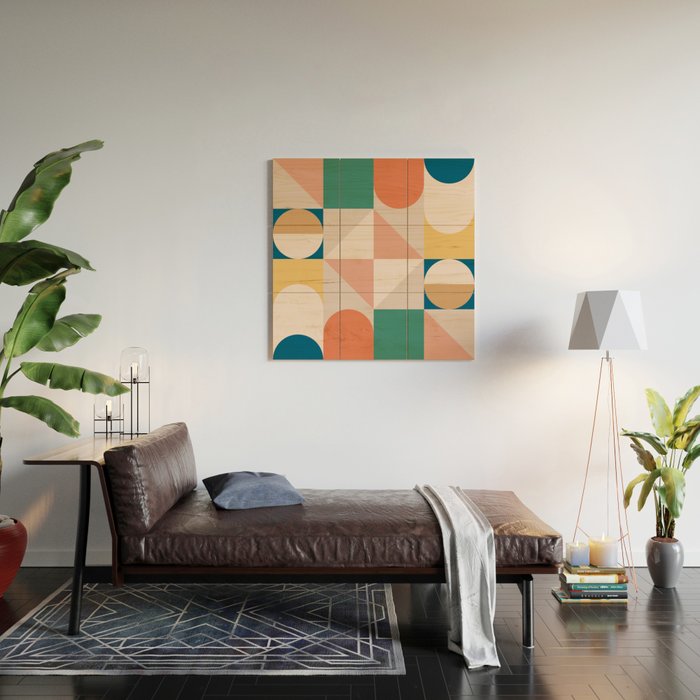Modern Geometric 73A Wood Wall Art Gallery Image 2