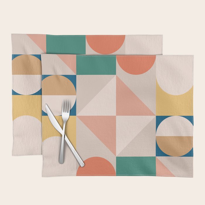 Modern Geometric 73A Placemat Gallery Image 1
