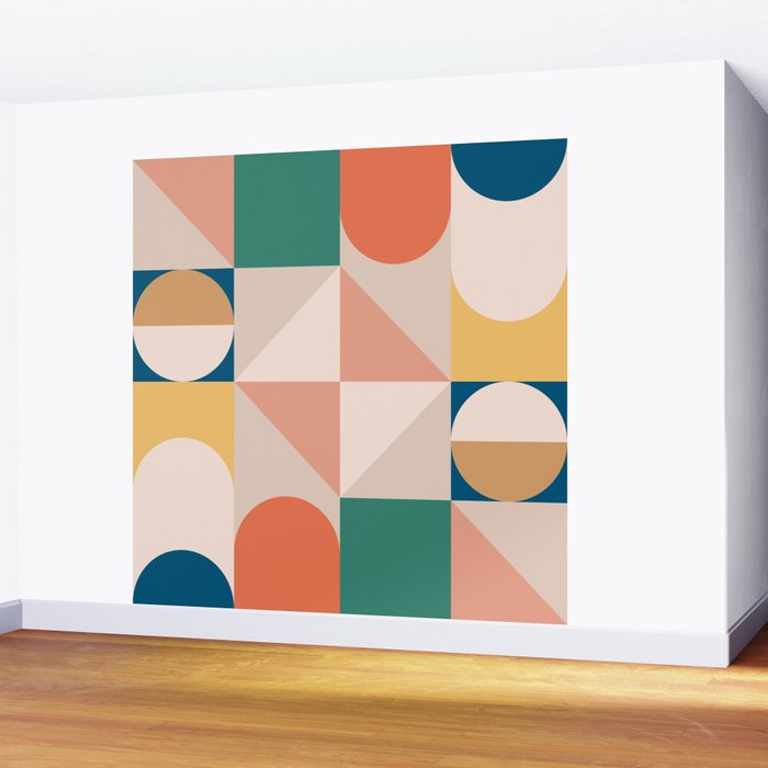 Modern Geometric 73A Wall Mural Gallery Image 2
