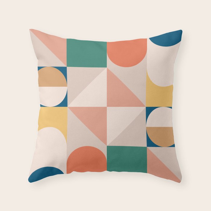 Modern Geometric 73A Throw Pillow Gallery Image 6