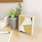 Graphic Edge Shape - Gold Yellow Mini Art Print Gallery Image 2