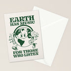Earth Silent Disco Stationery Card Gallery Image 2