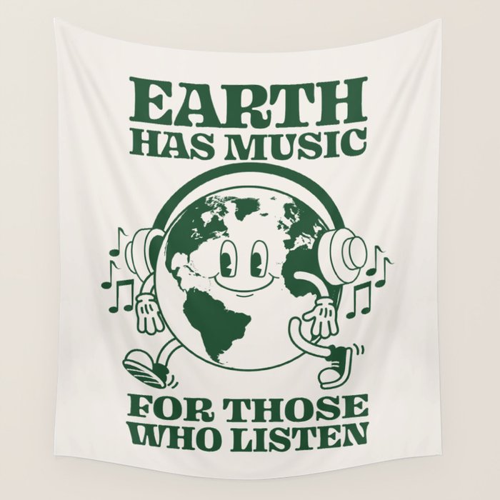 Earth Silent Disco Wall Tapestry Gallery Image 4