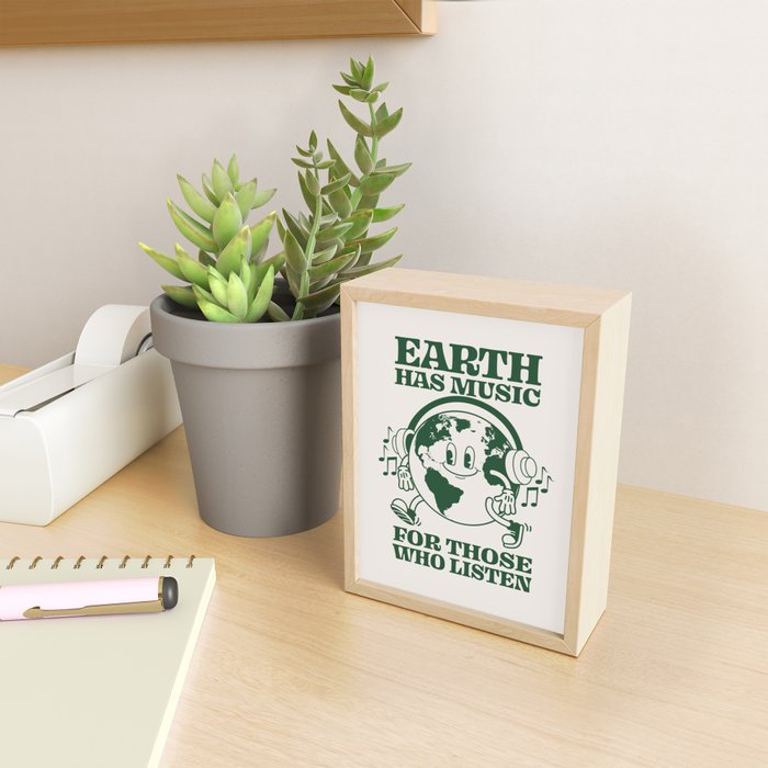 Earth Silent Disco Mini Art Print Gallery Image 2