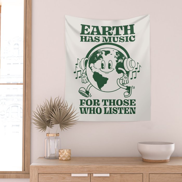 Earth Silent Disco Wall Tapestry Gallery Image 2