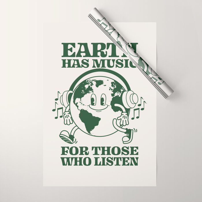 Earth Silent Disco Wrapping Paper Gallery Image 1