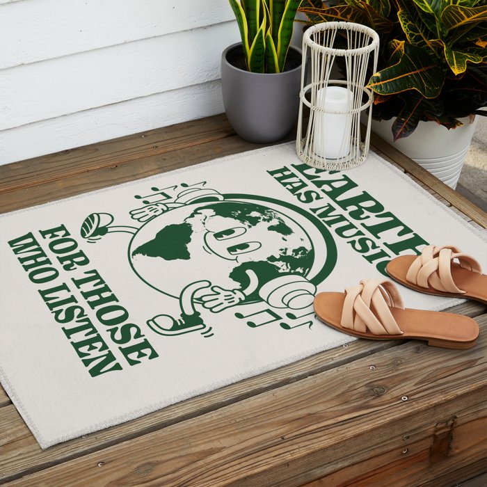 Earth Silent Disco Outdoor Rug Gallery Image 2