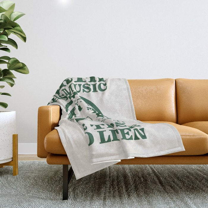 Earth Silent Disco Throw Blanket Gallery Image 1