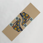 Retro Roller Skates - Teal & Yellow Palette Yoga Mat Gallery Image 1
