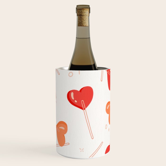 Heart Lollipops - Peach Palette Wine Chiller Gallery Image 1