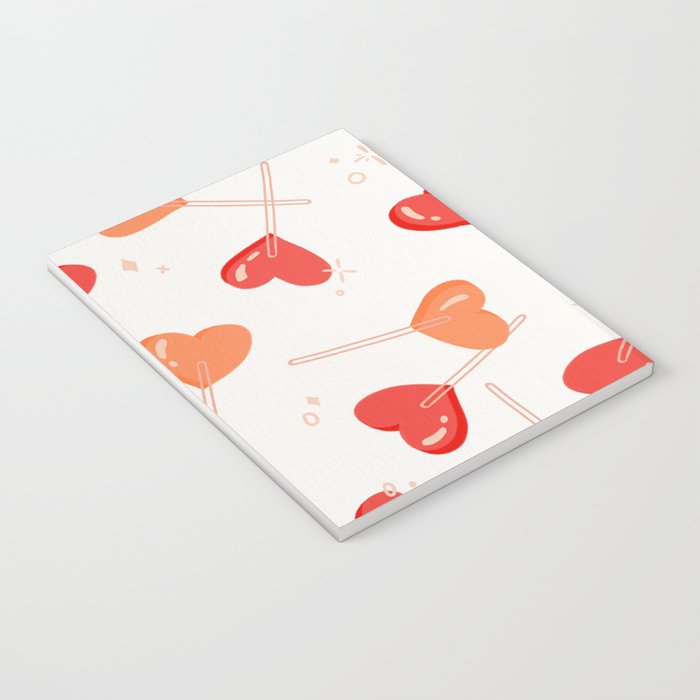 Heart Lollipops - Peach Palette Notebook Gallery Image 3