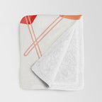 Heart Lollipops - Peach Palette Throw Blanket Gallery Image 3
