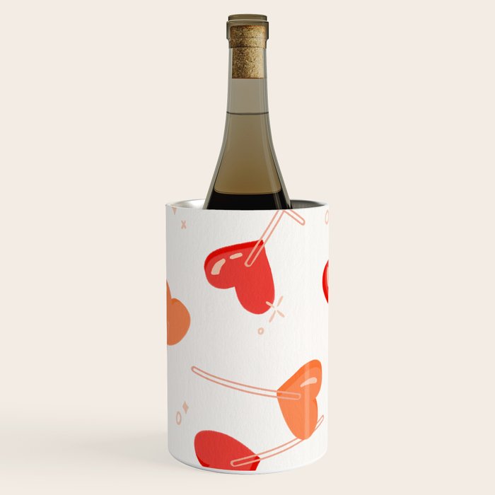 Heart Lollipops - Peach Palette Wine Chiller Gallery Image 2